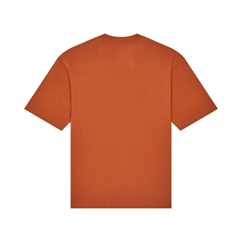 T-SHIRT FOX WORDMARK OVERSIZED CHOCOLATE