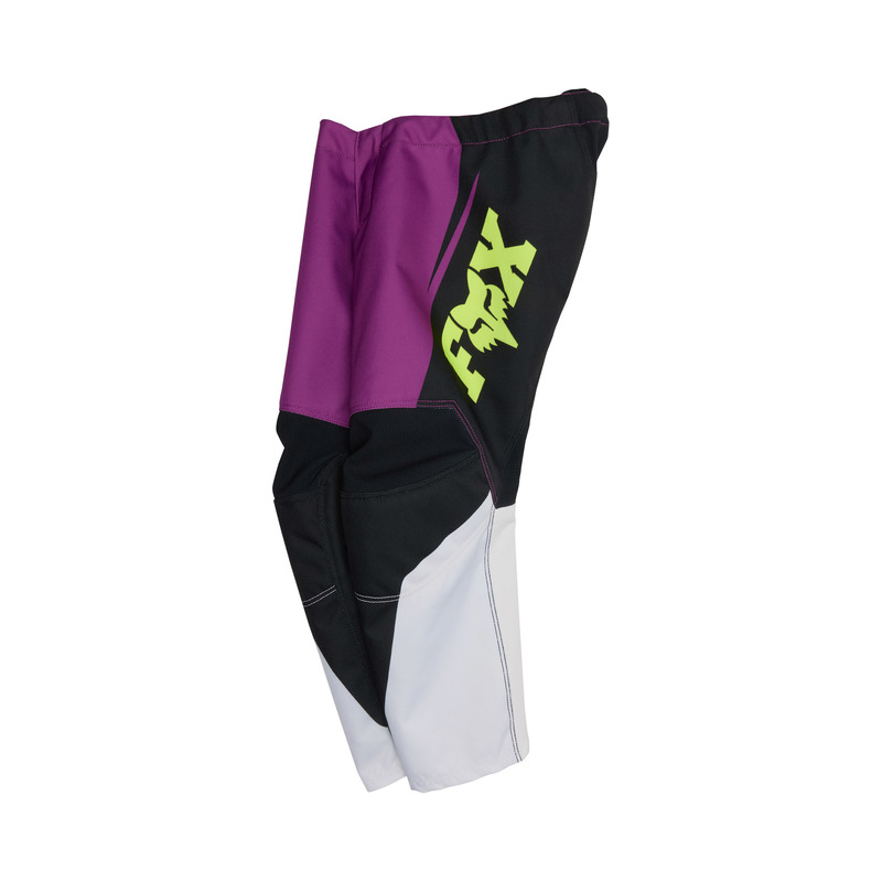 SPODNIE MOTOCYKLOWE JUNIOR FOX 180 RAID PURPLE LAVA 22