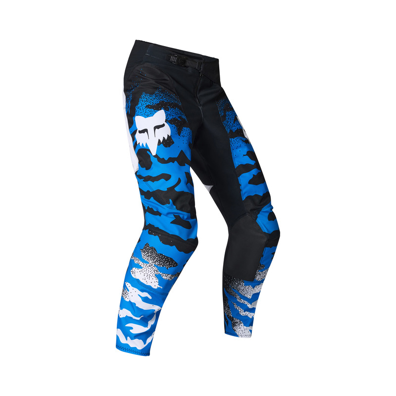 SPODNIE MOTOCYKLOWE FOX 180 HD38 BLACK BLUE