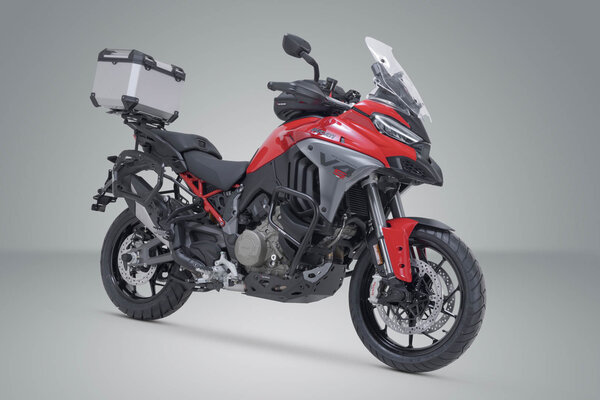 ZESTAW KUFRA CENTRALNEGO TRAX ADV SW-MOTECH DUCATI MULTISTRADA V4 MODELS (20-) SILVER