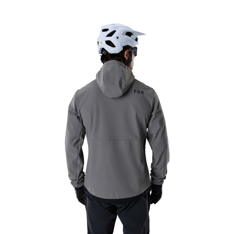 BLUZA ROWEROWA Z KAPTUREM FOX RANGER FIRE HOODIE PEWTER L