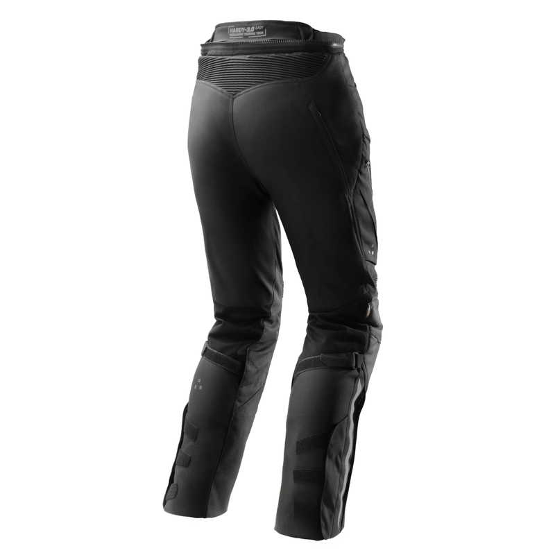SPODNIE MOTOCYKLOWE TEKSTYLNE DAMSKIE REBELHORN HARDY 3.0 BLACK (KRÓTKA NOGAWKA) S-WS