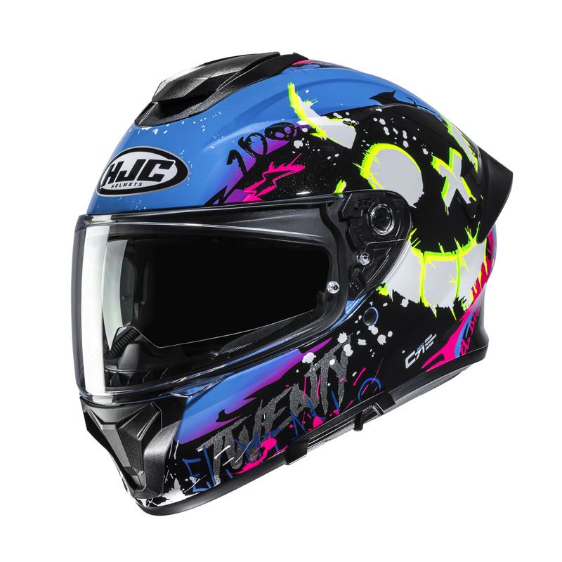 KASK MOTOCYKLOWY HJC C71 FQ20 BLUE BLACK XS