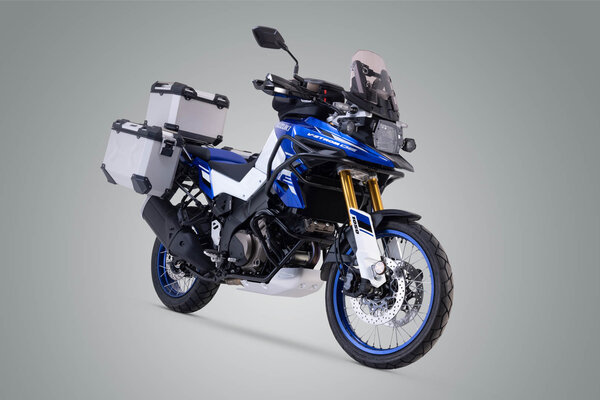 ZESTAW BAGAŻOWY ADVENTURE SW-MOTECH SUZUKI V-STROM 1050DE (21-) SILVER