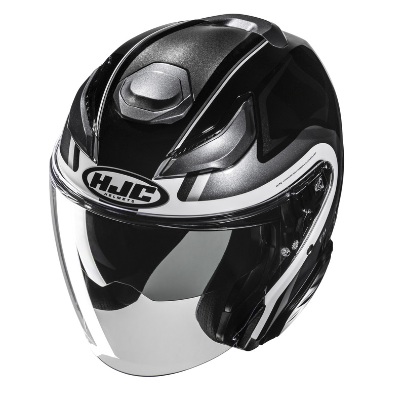 KASK MOTOCYKLOWY HJC F31 BASK BLACK WHITE XXL