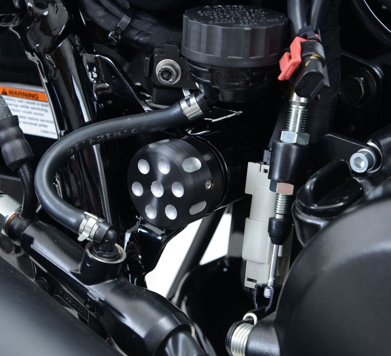 ZAŚLEPKA RAMY RG RACINGHARLEY DAVIDSON STREET 500/750, PRAWA STRONA BLACK