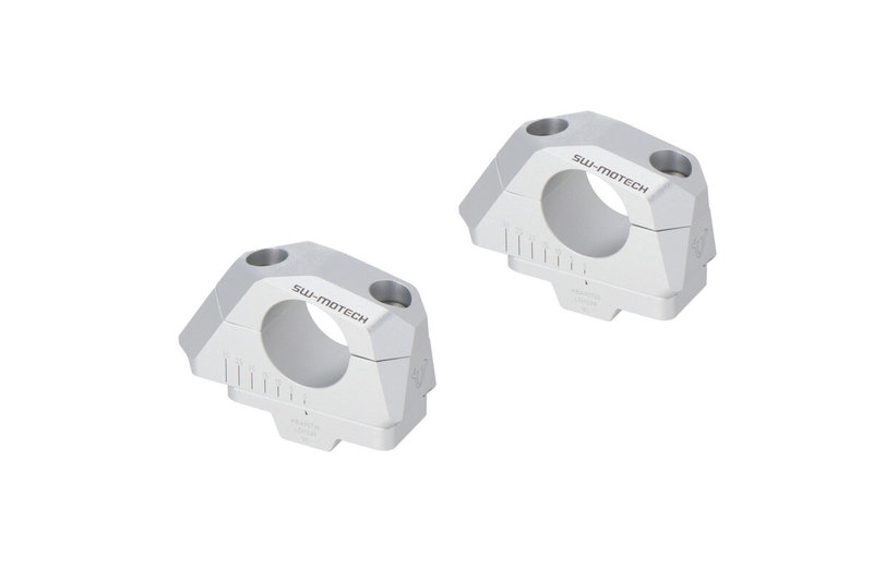 ZESTAW PODWYŻSZAJĄCY KIEROWNICĘ SW-MOTECH 32MM PODWYŻSZENIE 32MM PRZESUNIĘCIE 5/10/15/20/25/30MMSILV