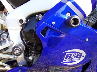 CRASHPADY CLASSIC RG RACING YAMAHA YZF-R1 LOWERS 98- 03 (SWINGARM PIVOT) BLACK