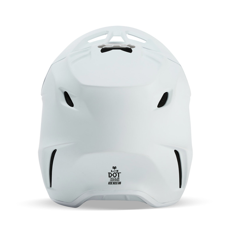KASK MOTOCYKLOWY FOX V3 SOLID MATTE WHITE