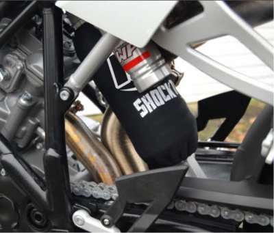 OSŁONA AMORTYZATORA RG RACING 8 X 9,5, PARA BLACK