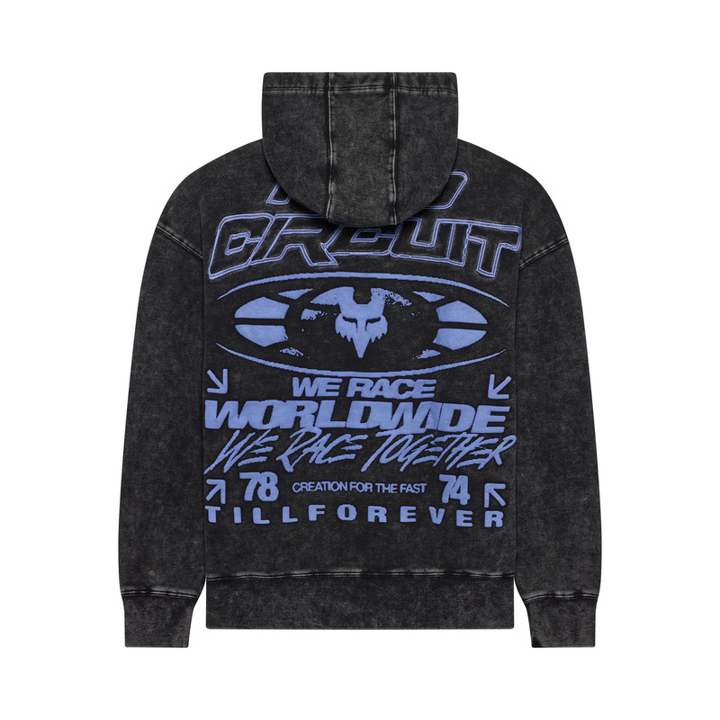 BLUZA Z KAPTUREM FOX PRO CIRCUIT FLEECE PO BLACK