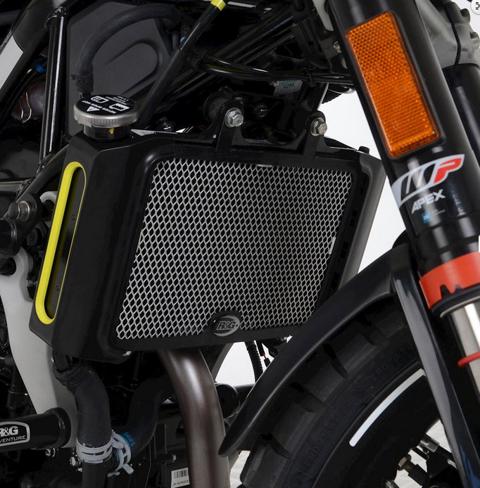 OSŁONA CHŁODNICY RG RACING HUSQVARNA SVARTPILEN/VITPILEN 125 21- TITANIUM