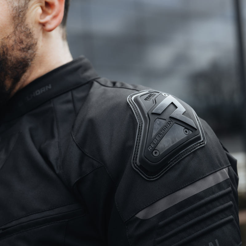 KURTKA MOTOCYKLOWA TEKSTYLNA REBELHORN VANDAL BLACK