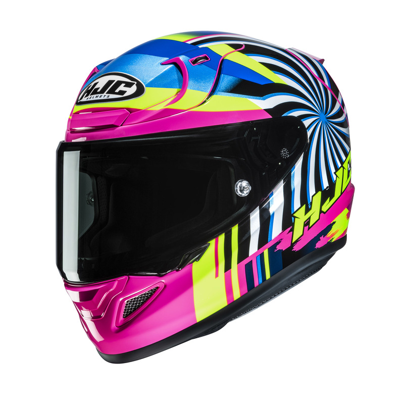 KASK MOTOCYKLOWY HJC RPHA12 LIF BLUE PINK L
