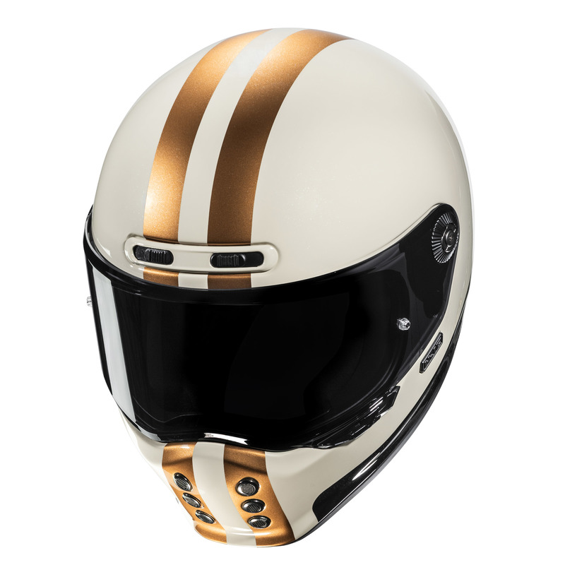KASK MOTOCYKLOWY HJC V10 CORE BEIGE GOLD M