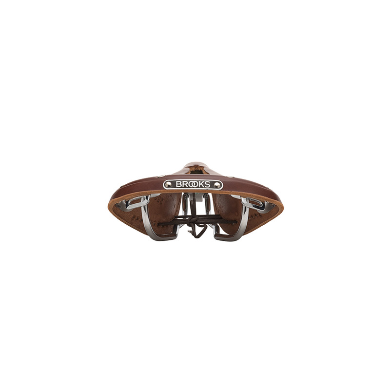 SIODEŁKO SKÓRZANE BROOKS B17 CARVED A. BROWN