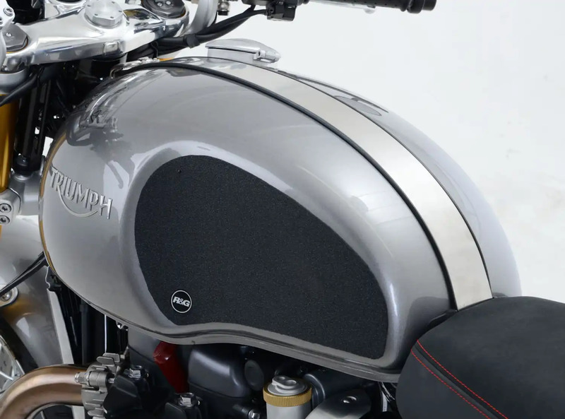 NAKLEJKA NA BAK TANKPAD ANTYPOŚLIZGOWY 2 CZĘŚCI RG RACING TRIUMPH THRUXTON 1200 / 1200R CLEAR