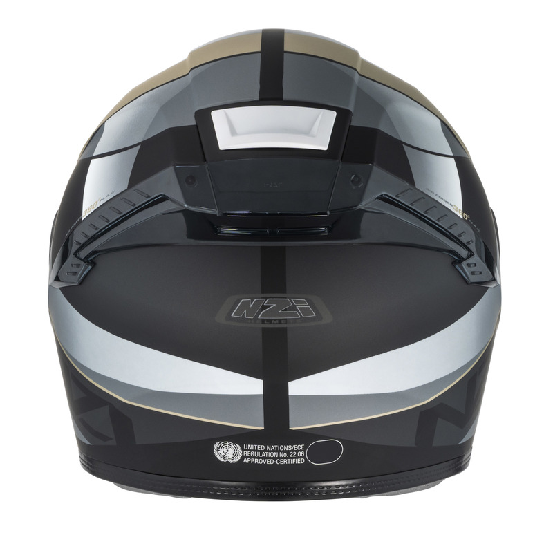 KASK MOTOCYKLOWY NZI EURUS 4 STREAM DUO VANGUARD BLACK SAND RED TINTED S MATT