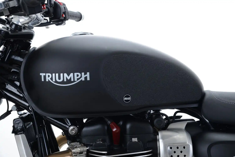 NAKLEJKA NA BAK TANKPAD ANTYPOŚLIZGOWY 2 CZĘŚCI RG RACING TRIUMPH STREET TWIN CLEAR