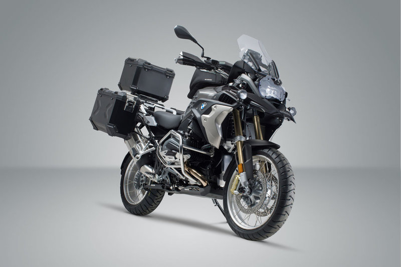 ZESTAW BAGAŻOWY ADVENTURE SW-MOTECH BMW R 1200 GS (13-)/R 1250 GS (18-) SILVER