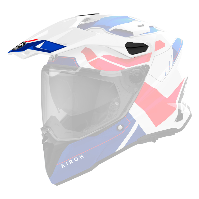 DASZEK DO KASKU AIROH COMMANDER 2 REVEAL BLUE RED GLOSS (NEW LOGO)