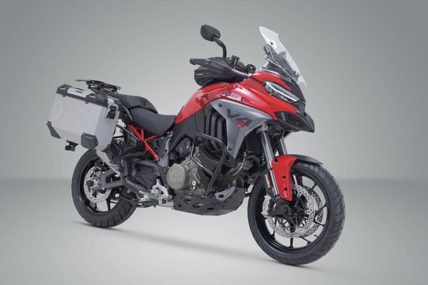 ZESTAW KUFRA CENTRALNEGO TRAX ADV SW-MOTECH 37/37 L. DUCATI MULTISTRADA V4 (20-) SILVER
