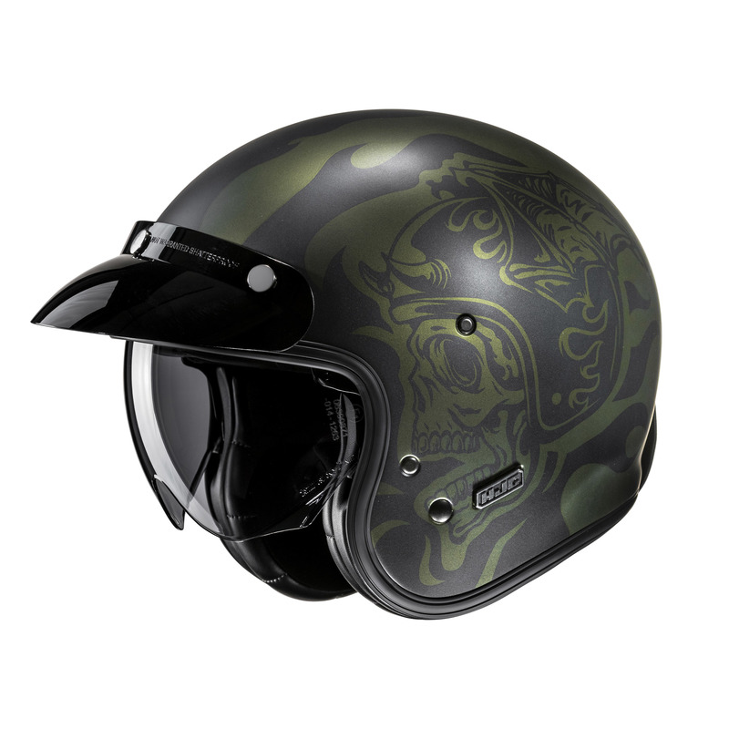 KASK MOTOCYKLOWY HJC V31 FLAME BLACK S