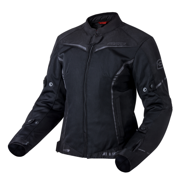 KURTKA MOTOCYKLOWA TEKSTYLNA DAMSKA OZONE JET 2 BLACK WXS
