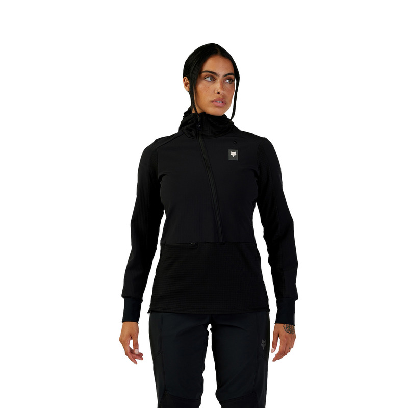 BLUZA ROWEROWA DAMSKA FOX DEFEND THERMAL BLACK XS