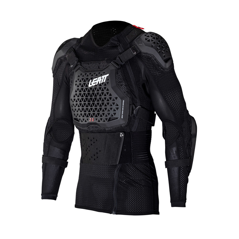 KOSZULKA Z OCHRANIACZAMI LEATT 2.5 BLACK (160-172CM)