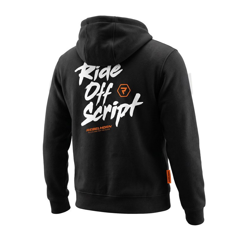 BLUZA REBELHORN OFFSCRIPT BLACK