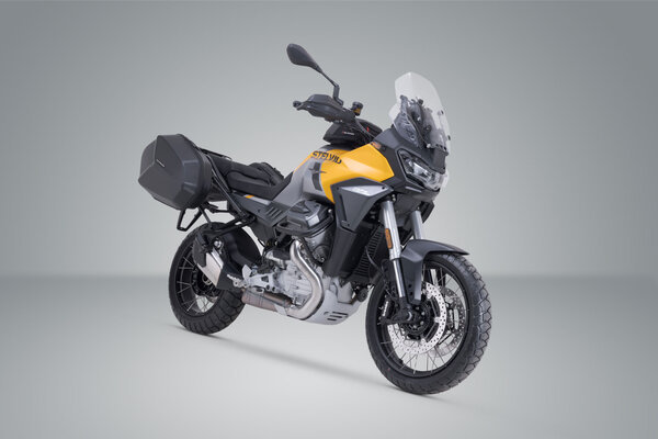 ZESTAW KUFRÓW BOCZNYCH AERO ABS I STELAŻY SW-MOTECH MOTO GUZZI STELVIO (23-) 2X25L