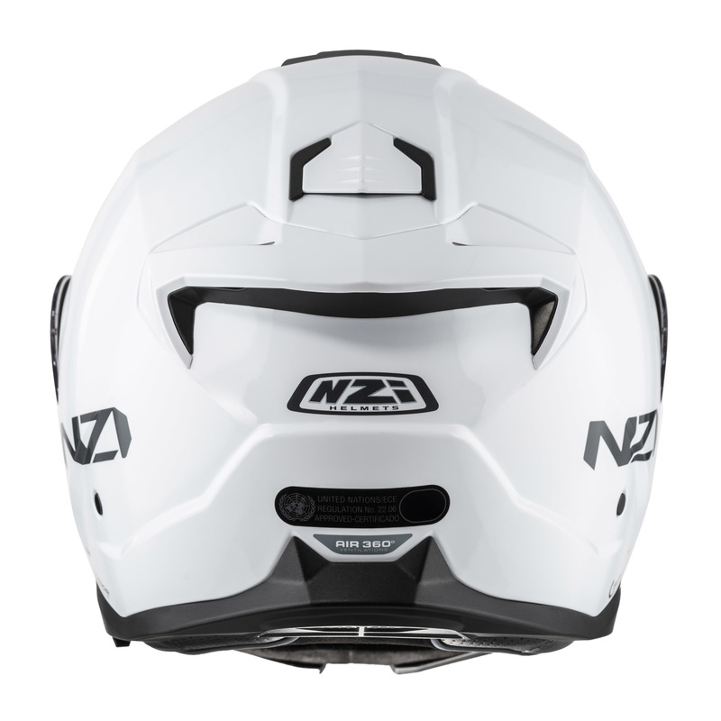 KASK MOTOCYKLOWY NZI COMBI 3 DUO WHITE