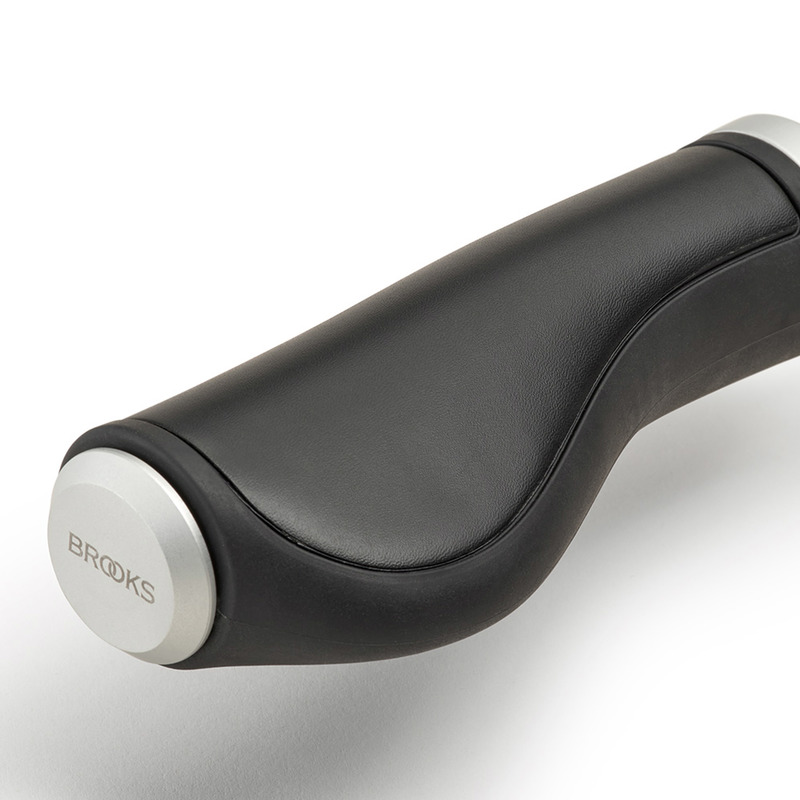 GRIPS BROOKS ERGONOMIC RUBBER GRIP 130/100 BLACK