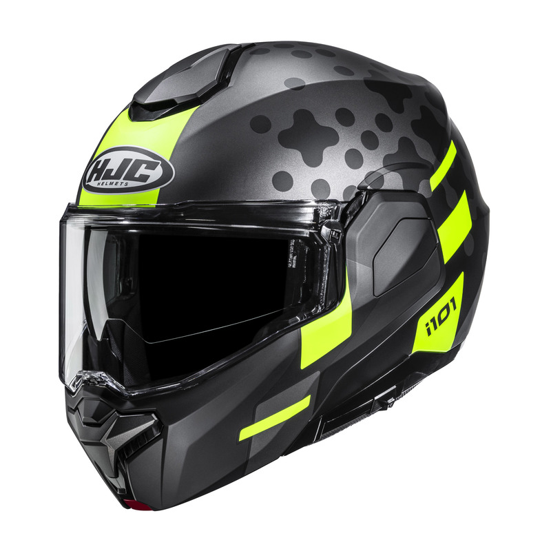 KASK MOTOCYKLOWY HJC I101 ASTEL GREY YELLOW S