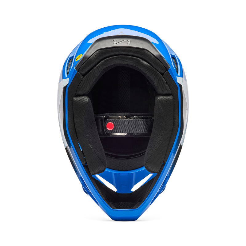 KASK MOTOCYKLOWY FOX V1 SHIELD BLUE