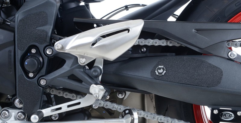 OSŁONA WAHACZA RG RACING TRIUMPH STREET TRIPLE RX 15-/STREET TRIPLE (R) 13-16, 6 CZĘŚCI BLACK