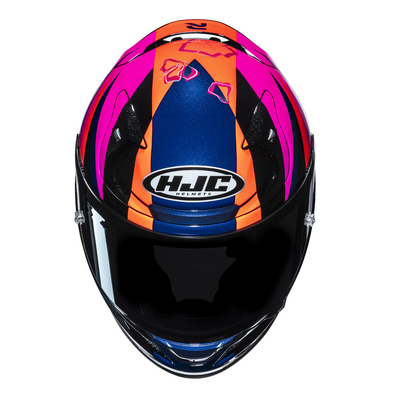 KASK MOTOCYKLOWY HJC RPHA12 DIRANO ORANGE PINK L