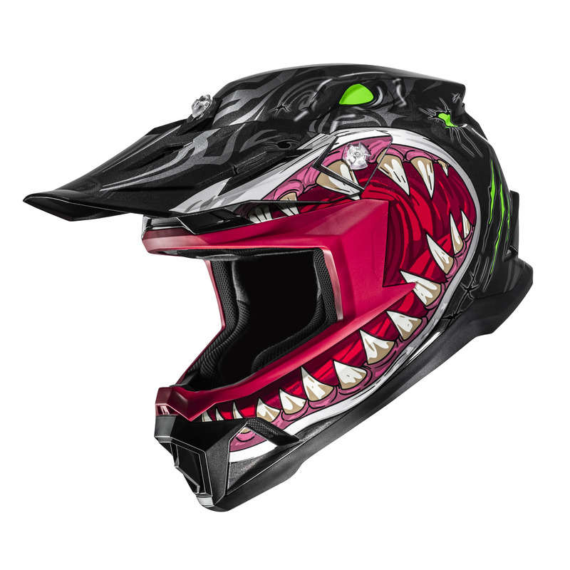 KASK MOTOCYKLOWY JUNIOR HJC Y50 MEGADON RED BLACK YS