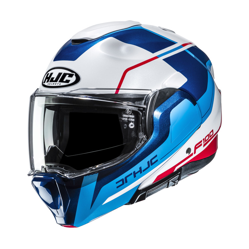 KASK MOTOCYKLOWY HJC F100 ASTRA BLUE WHITE XS