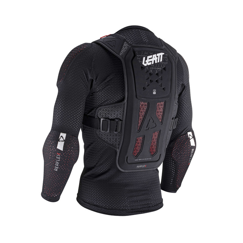 KOSZULKA Z OCHRANIACZAMI LEATT REAFLEX BLACK (160-166CM)