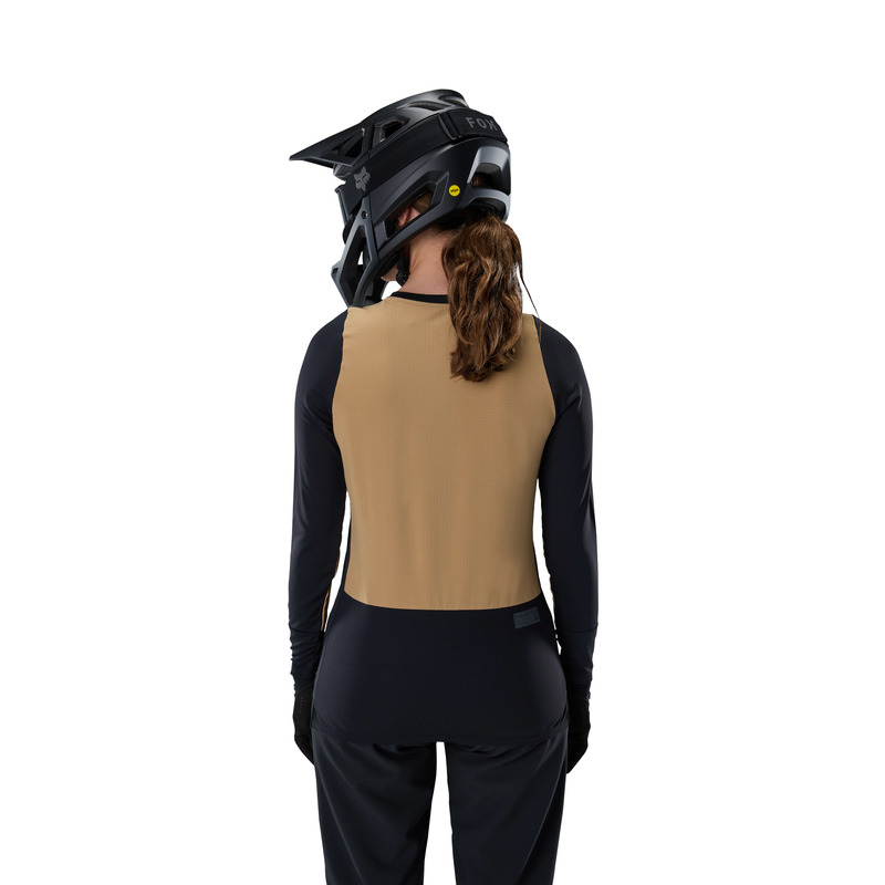 KOSZULKA ROWEROWA Z DŁUGIM RĘKAWEM DAMSKA FOX DEFEND THERMAL BROWN SUGAR XS