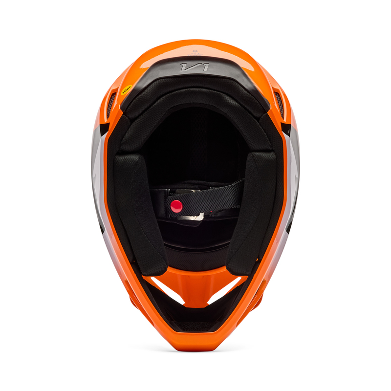 KASK MOTOCYKLOWY FOX V1 SHIELD FLUO ORANGE