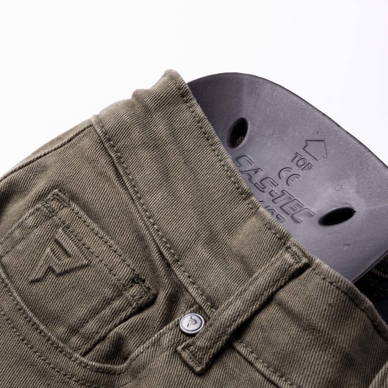 JEANSY MOTOCYKLOWE DAMSKIE REBELHORN VANDAL TWILL OLIVE 24/30
