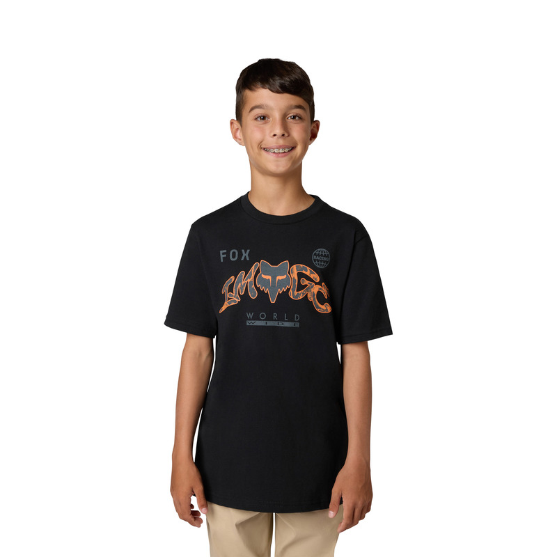 T-SHIRT JUNIOR FOX IMAGE PRINT ULTRA BLACK
