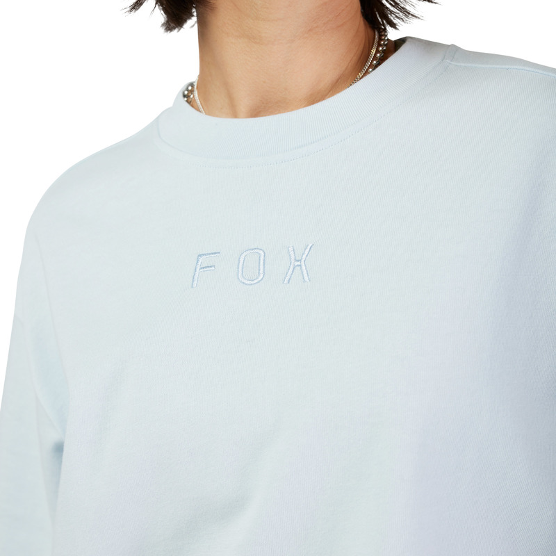 T-SHIRT DAMSKI FOX WORDMARK OS PALE BLUE