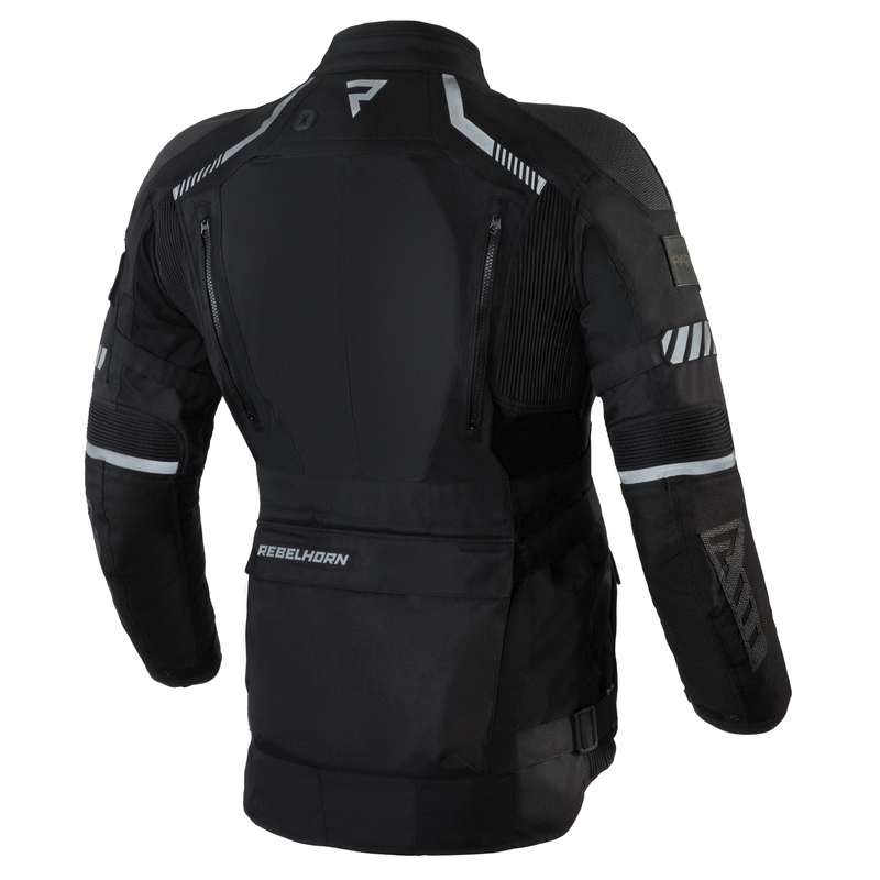 KURTKA MOTOCYKLOWA TEKSTYLNA REBELHORN PATROL BLACK