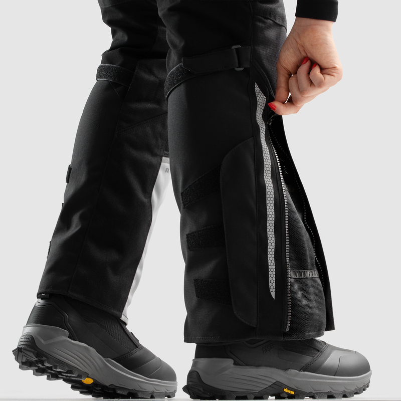 SPODNIE MOTOCYKLOWE TEKSTYLNE DAMSKIE REBELHORN HARDY 3.0 BLACK GREY W5XL