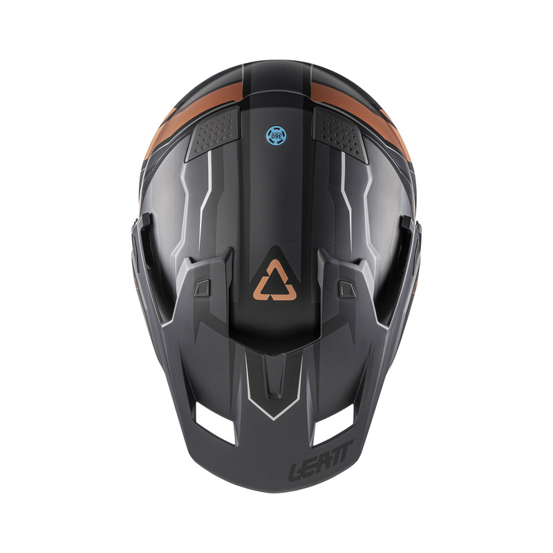KASK MOTOCYKLOWY Z GOGLAMI LEATT ADV 7.5 BLACK BRONZE