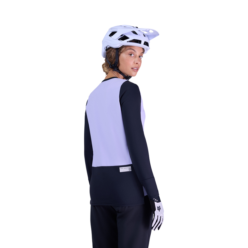 KOSZULKA ROWEROWA Z DŁUGIM RĘKAWEM DAMSKA FOX DEFEND THERMAL LILAC S
